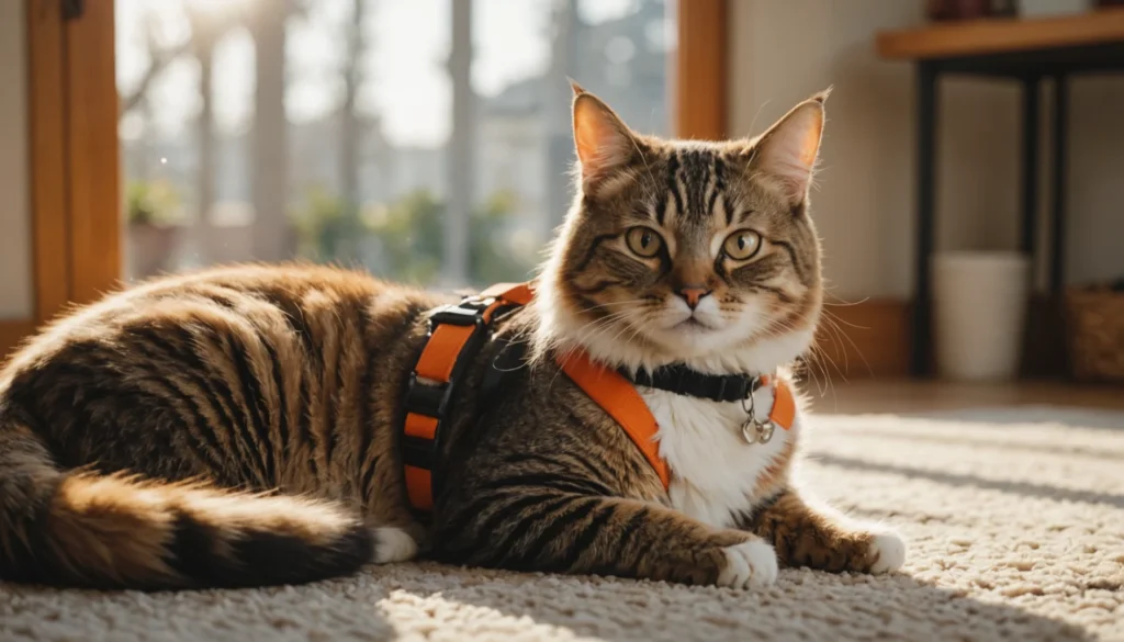 comment habituer son chat au harnais