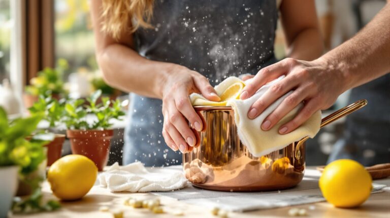 nettoyer un objet en cuivre