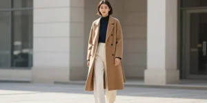 quel manteau avec pantalon large