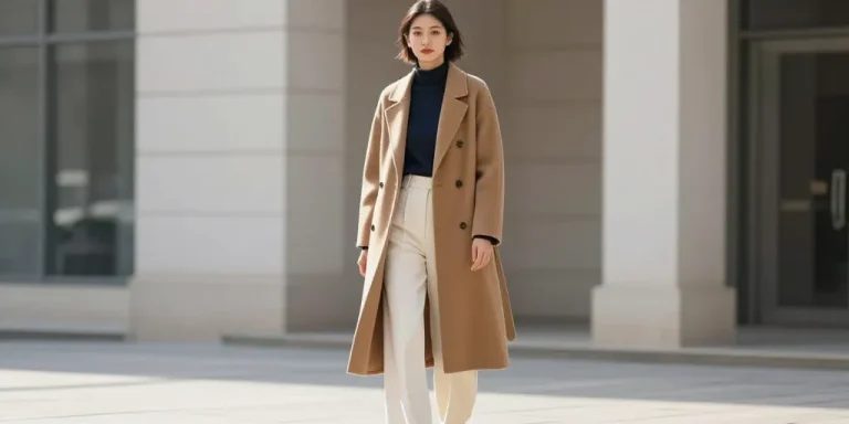 quel manteau avec pantalon large