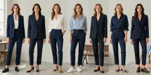 quelles chaussures avec un pantalon bleu marine femme