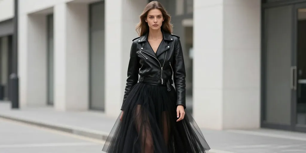 look jupe tulle noir